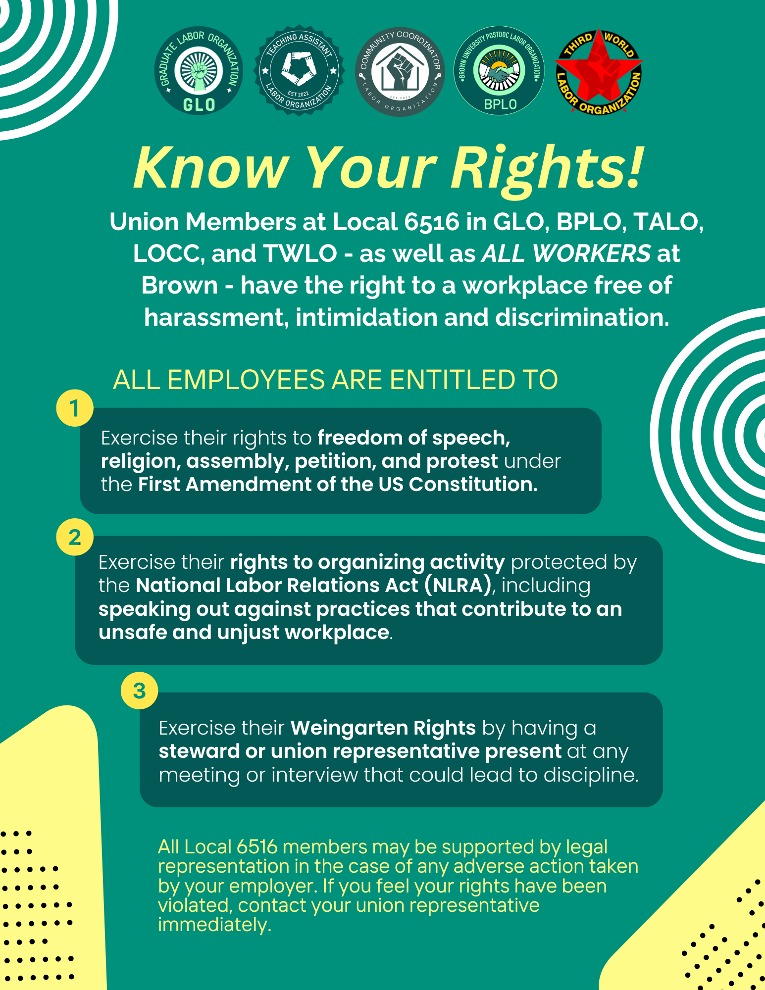 Unionizing Rights Brown Postdoc Labor Organization – Brown University works because WE DO!